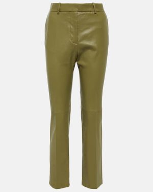 Joseph Coleman leather straight pants