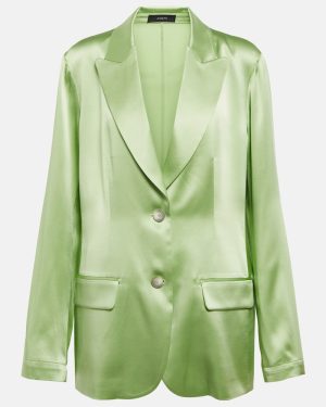 Joseph Moxon silk satin blazer