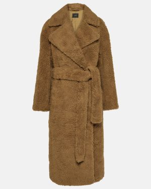Joseph Sherpa Cabanis camel hair and silk coat