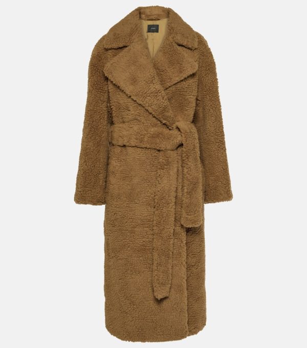 Joseph Sherpa Cabanis camel hair and silk coat