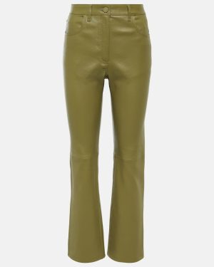 Joseph Stretch Duke leather straight pants
