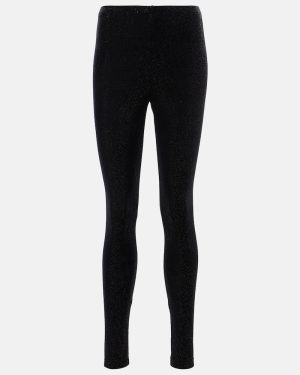 Junya Watanabe Glitter velvet leggings
