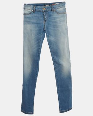 Just Cavalli Blue Washed Denim Slim Fit Jeggings M Waist 27''
