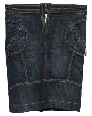 Just Cavalli Vintage Blue Denim Skirt S