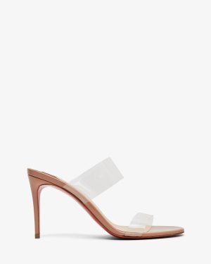 Just Nothing 100 beige mules