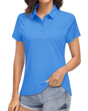 KEFITEVD Women Sport Tennis Shirt Ladies Quick Dry Golf T Shirt 4