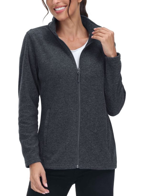 KEFITEVD Women's Full Zip Lightweight Workout Jacket Collar,Black,XL