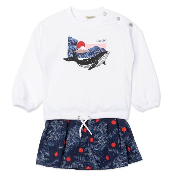 KENZO Jumper Dress Infants - White