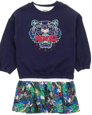 KENZO Jumper Dress Juniors - Blue