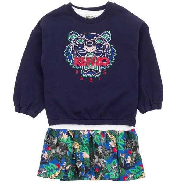 KENZO Jumper Dress Juniors - Blue