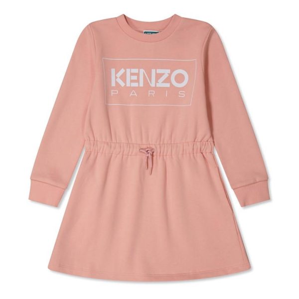 KENZO Logo Jumper Dress - Pink