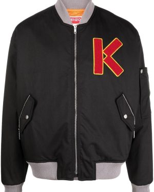 KENZO MOTIF BOMBER JACKET Size: M, colour: BLACK