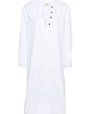 KHAITE Brom Cotton Tunic Dress