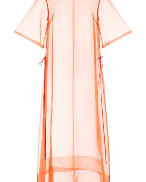 Kamperett - Thea Silk Sheath Dress - Red - XS - Moda Operandi