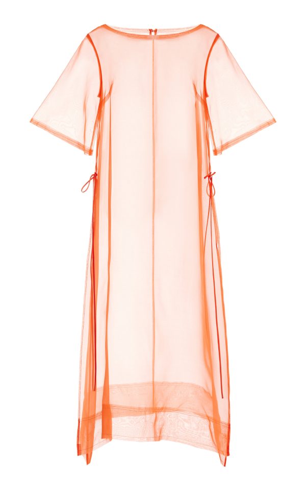 Kamperett - Thea Silk Sheath Dress - Red - XS - Moda Operandi