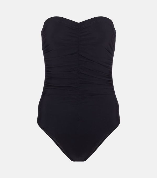 Karla Colletto Basics ruched swimsuit