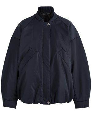 Kassl Editions Padded Nylon Bomber Jacket - Navy - S (UK8-10 / S)