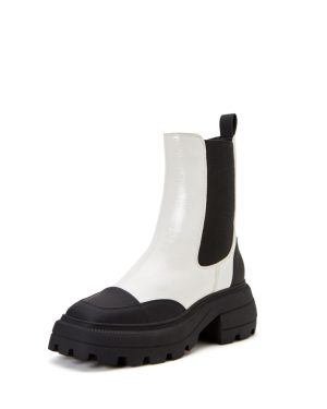 Katy Perry Women's The Geli Combat Boot Optic White 9.5