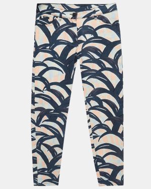 Kenzo Multicolor Printed Denim Skinny Jeans S Waist 29"