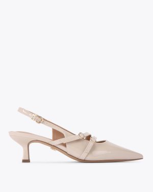 Kg Kurt Geiger Sienna Heel - Bone Patent Kitten Heels