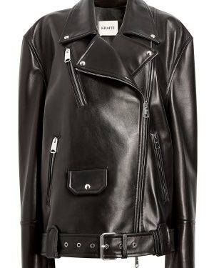 Khaite - Hansel Leather Jacket - Black - XS - Moda Operandi