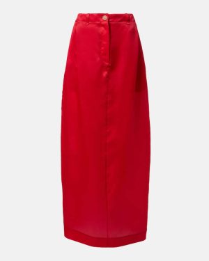 Khaite Lucian silk organza maxi skirt