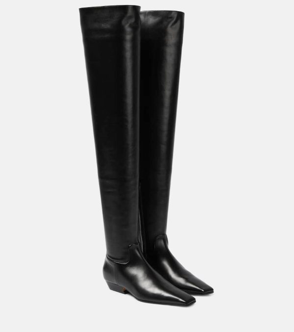 Khaite Marfa leather over-the-knee boots