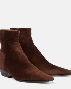 Khaite Marfa suede Chelsea boots