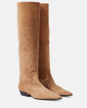 Khaite Marfa suede knee-high boots