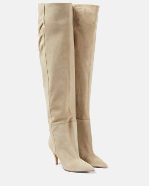 Khaite River suede knee-high boots