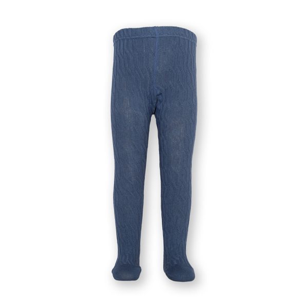 Kite Cable Knit Tights - Navy