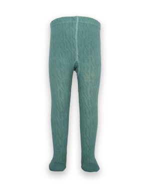 Kite Cable Knit Tights - Spruce