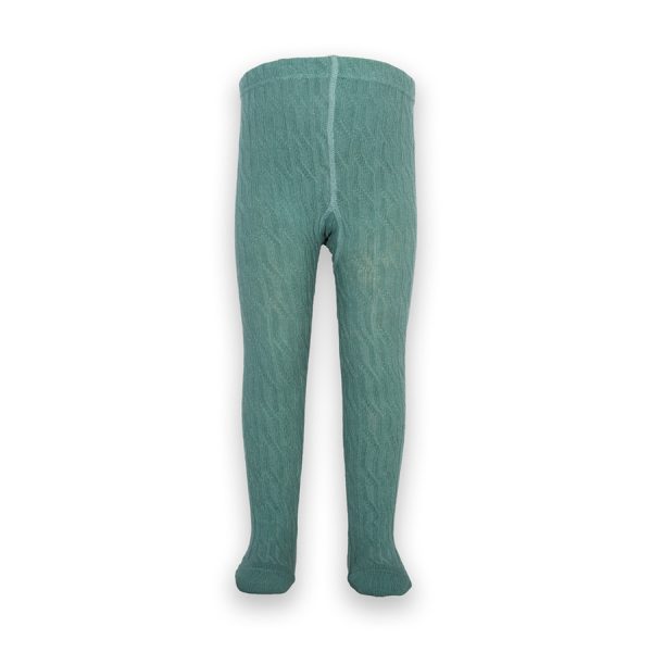 Kite Cable Knit Tights - Spruce