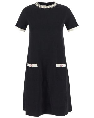Knitted Dress in Viscose Blend