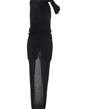 Knitted wool long dress