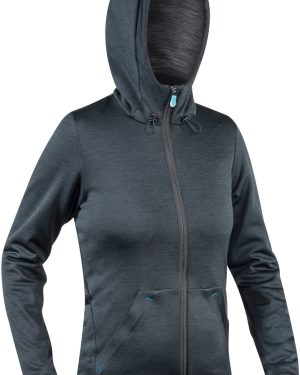 Komperdell Full Zip Hoody Ladies Protector Jacket, black, Size XL for Women