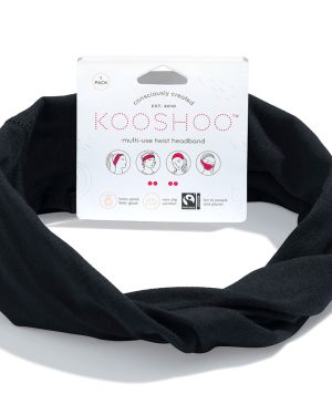 Kooshoo Twist Headband - Jet Black