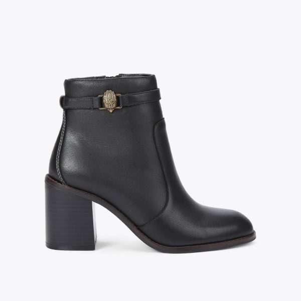 Kurt Geiger London Women's Ankle Boots Black Leather Shoreditch