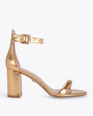 Kurt Geiger London Women's Heeled Sandals Gold Langley