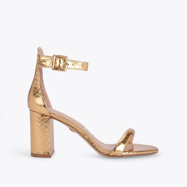 Kurt Geiger London Women's Heeled Sandals Gold Langley