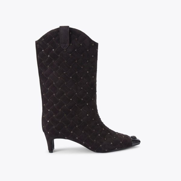 Kurt Geiger Women's Dark Brown Regent Ankle Boot