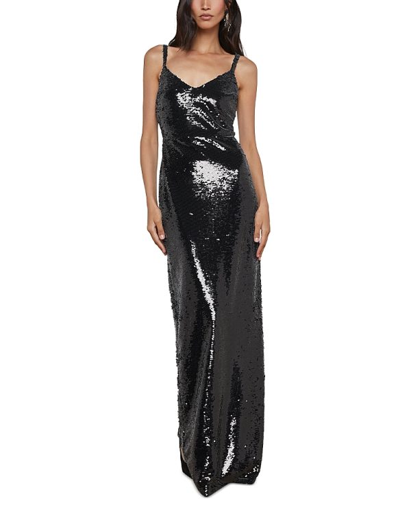L'Agence Karma Sequin Maxi Dress
