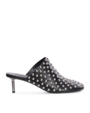 LEATHER MULES WITH STUDS - Jil Sander - Woman