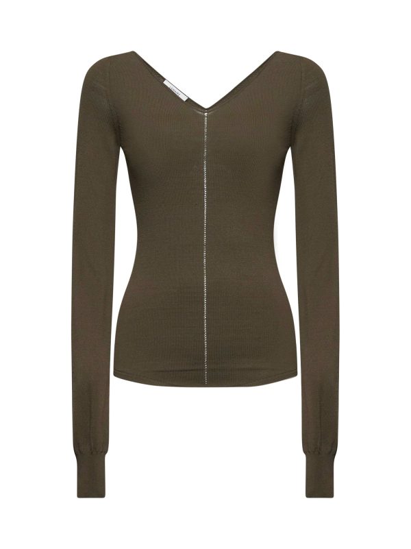 LEMAIRE | Green knit top | Women | XS