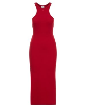 LONG JERSEY DRESS WITH SIDE SPLIT - Courreges - Woman