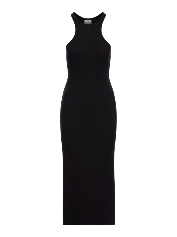 LONG JERSEY DRESS WITH SIDE SPLIT - Courreges - Woman