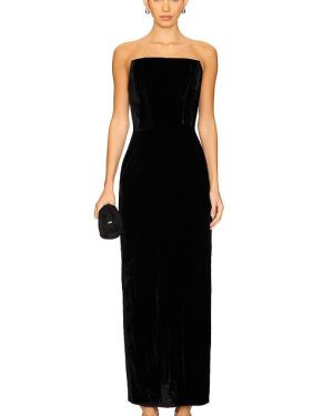 LPA Emery Velvet Maxi Dress in Black. Size S, XS.