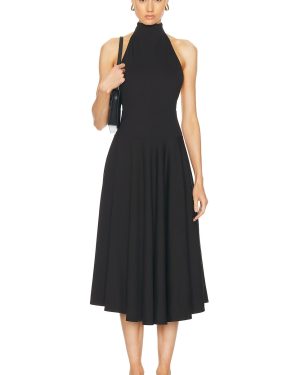 LPA Kara Halter Dress in Black - Black. Size XL (also in ).