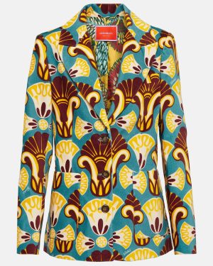 La DoubleJ 24/7 single-breasted velvet blazer