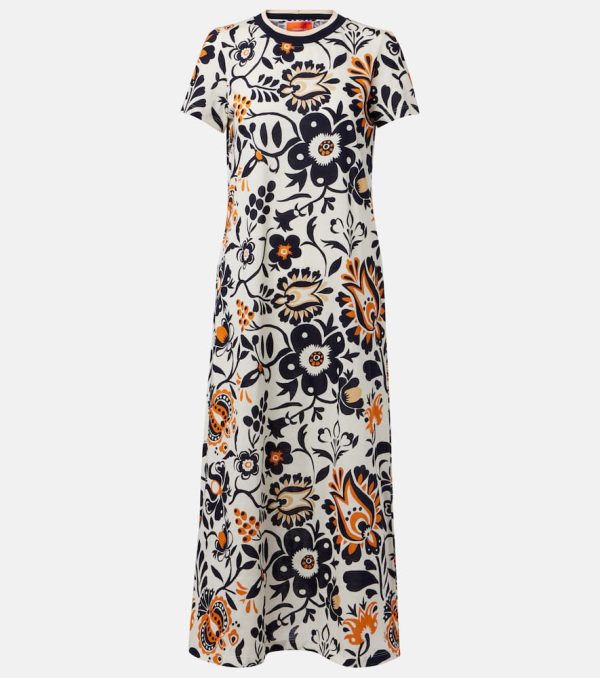 La DoubleJ Sporty Swing cotton jersey midi dress